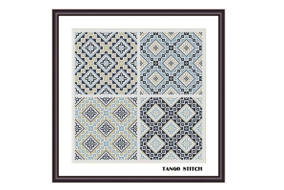 Beige Cross Stitch Ornament Easy Pattern Review