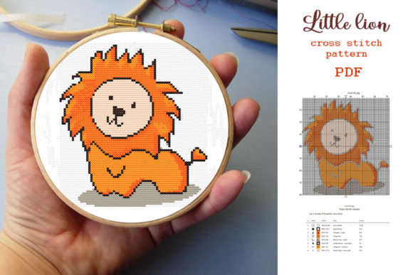 Cross Stitch Pattern Little Lion Review