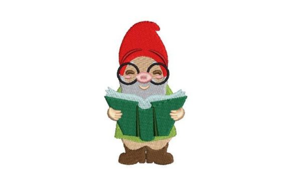 Gnome Reading a Book Embroidery Design Review