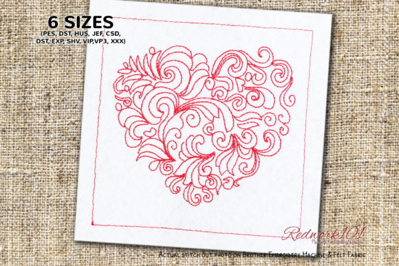 Heart with Floral Pattern Review