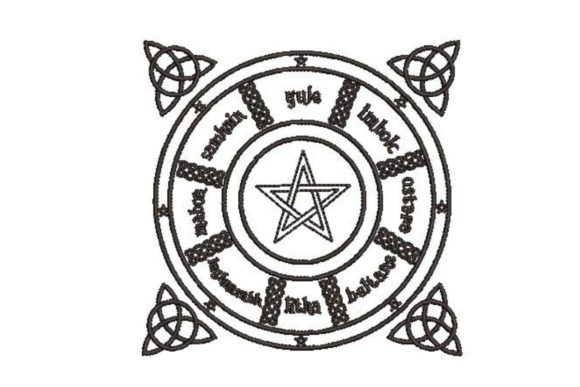 Pagan Wheel of the Year Embroidery Review