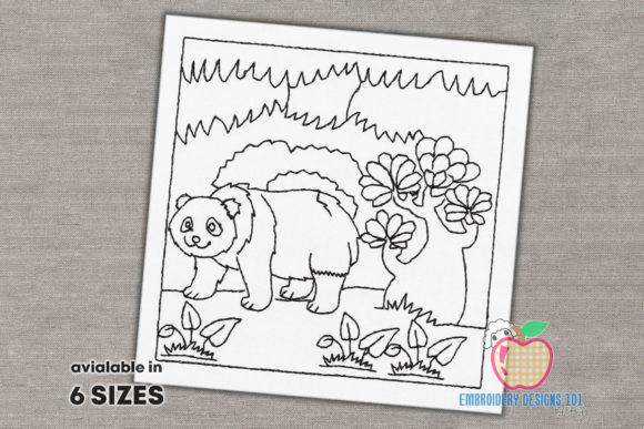 Panda Walking in the Jungle Embroidery Review