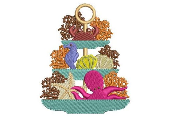 Summer Tiered Tray Embroidery Review