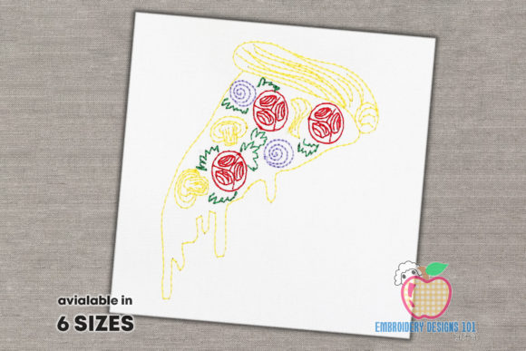 Yummy Pizza Slice Embroidery Review