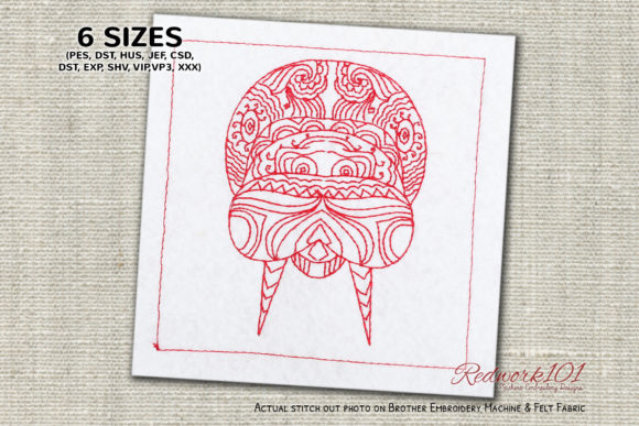 Zentangle Stylized Walrus Head Embroidery Review
